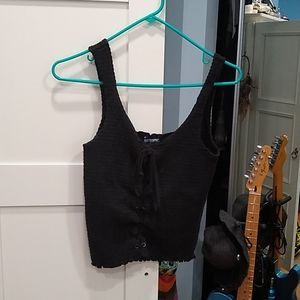 hot topic tied crop top